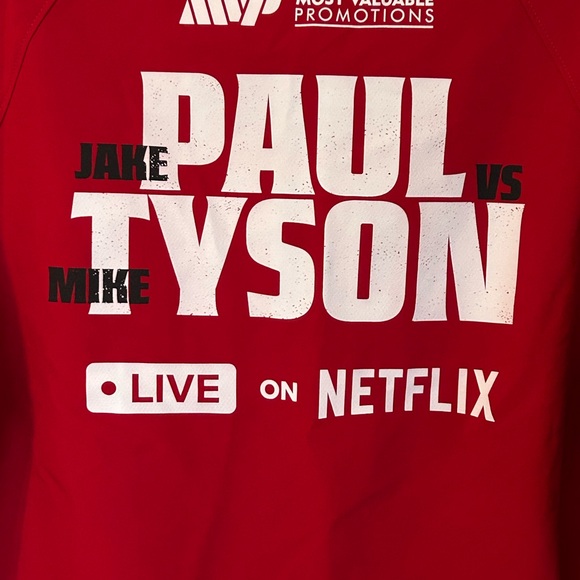 Official Netflix Jake Paul VS. Mike Tyson Jacket.MEDIUM